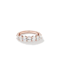 Bague De Mariage En Diamant De Laboratoire Ovale De 2,00 Carats Poids Total En Or Blanc 14 Carats