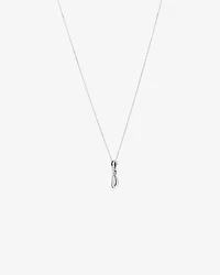 Vertical Sliding Knot Pendant Necklace in Sterling Silver