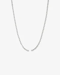 50cm (20") Round Paperclip Open Pendant Chain in Sterling Silver