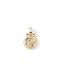 Quarter Sovereign Medallion Pendant in 10kt and 22kt Yellow Gold