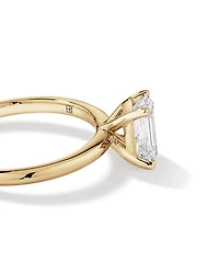 1.25 Carat TW Emerald Cut Laboratory-Grown Diamond Solitaire Engagement Ring In 14kt White Gold