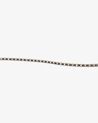 Bracelet tennis en or jaune 10 kt avec diamants de 0,68 carat TW et saphirs créés