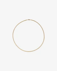 55cm (22") 3.9mm Width Semi Solid Curb Chain in 10kt Yellow Gold