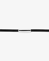 Men's Silver & Leather 21cm Bracelet with 0.40 Carat TW of Black Diamonds