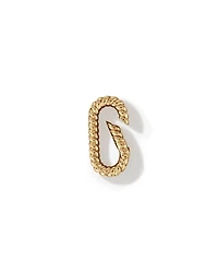 Twisted Paperclip Pendant Connector in 10k Yellow Gold