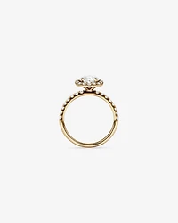 1.79 Carat TW Round Brilliant Laboratory-Grown Diamond Halo Engagemet Ring in 14kt White Gold