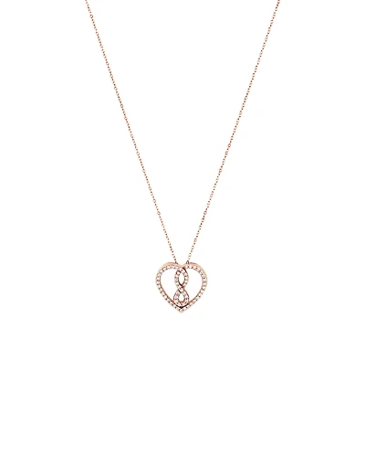 Small Infinitas Pendant with 1/4 Carat TW of Diamonds in 10kt Rose Gold