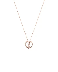Small Infinitas Pendant with 1/4 Carat TW of Diamonds in 10kt Rose Gold