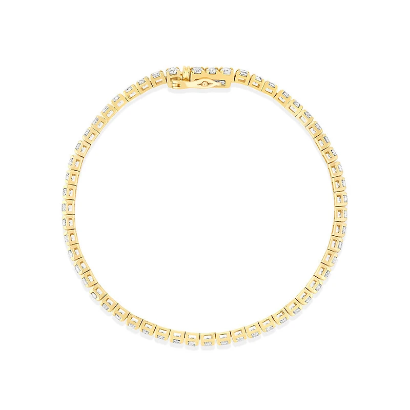 4.92 Carat TW Diamond Tennis Bracelet in 10kt White Gold