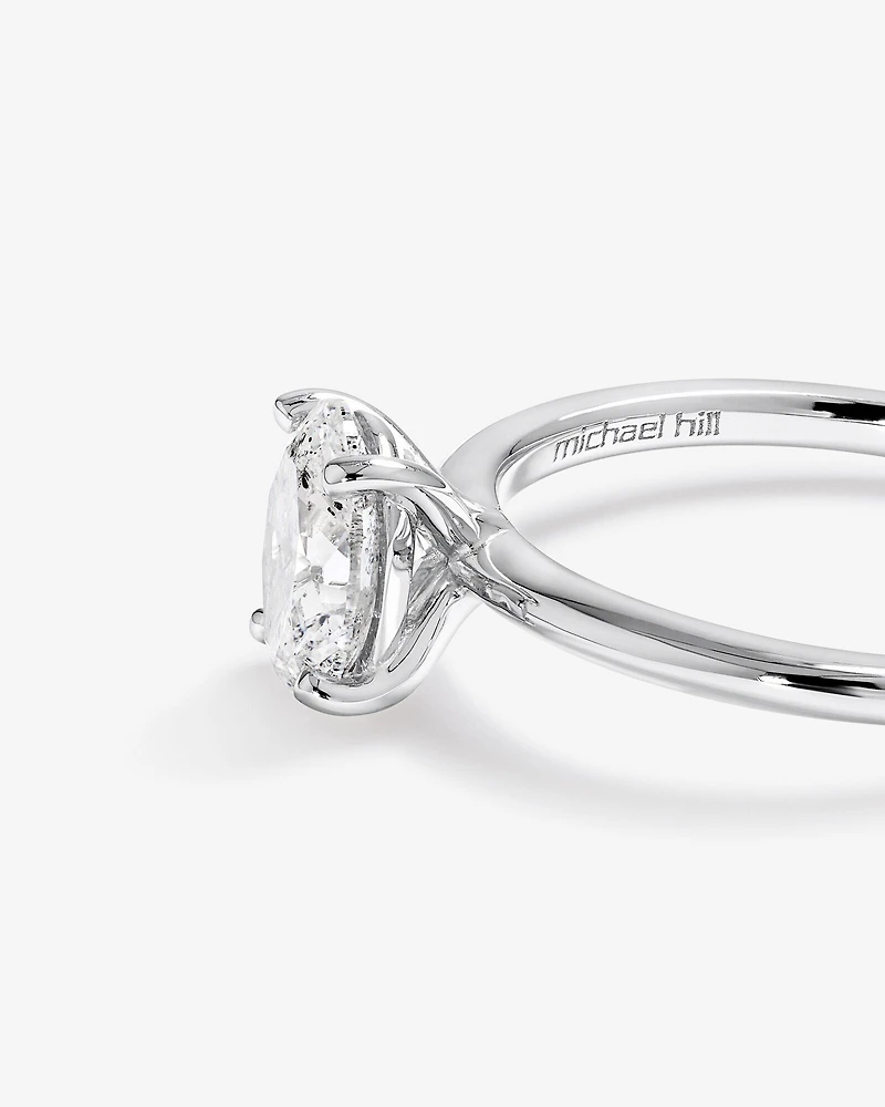 Solitaire Engagement Ring with 1 Carat TW of Diamond in 14kt White Gold