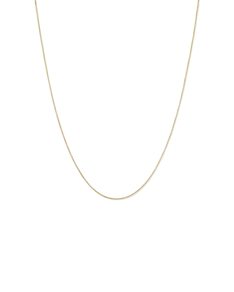 45cm (18") Box Chain in 10kt Rose Gold