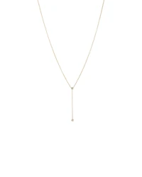 Collier Lariat rond TW en or jaune 10 carats en or jaune 10 carats