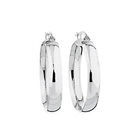 20mm Round Hoop Earrings in 10kt Yellow Gold