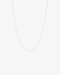 50cm (20") 1mm Width Singapore Chain in 10kt Yellow Gold