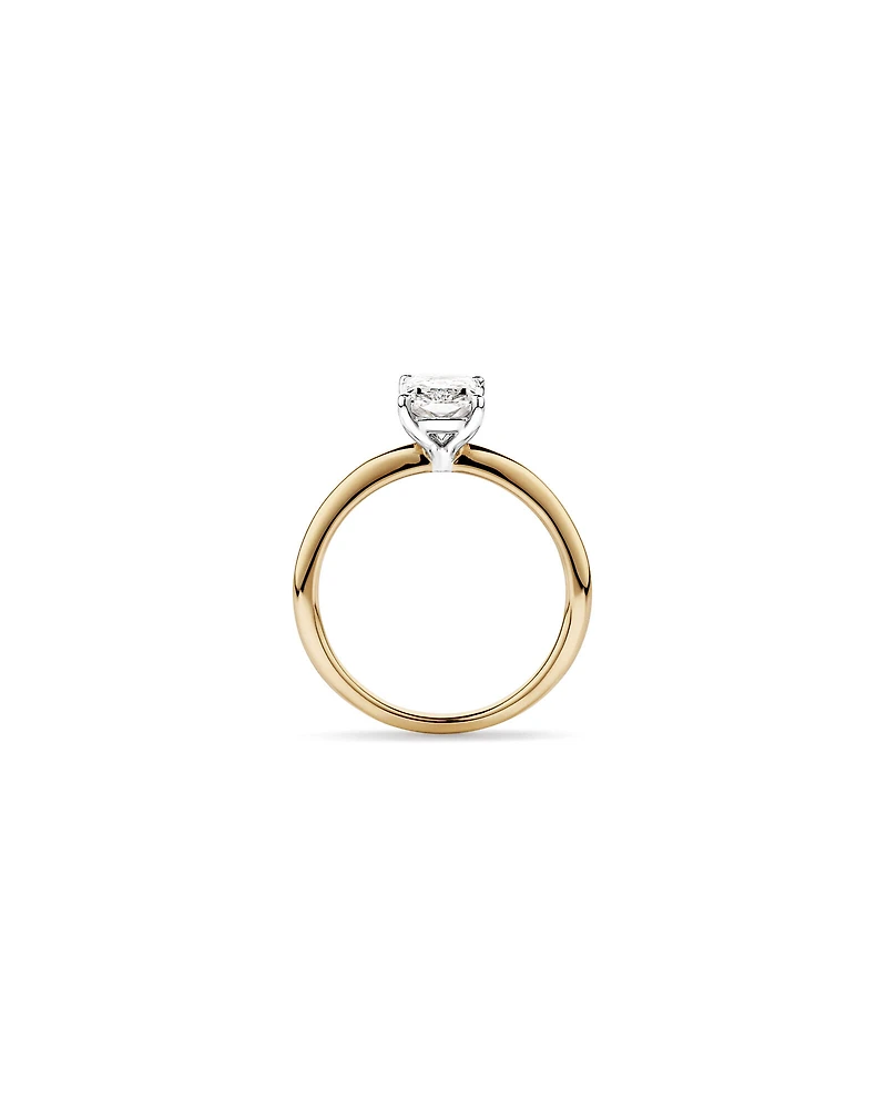 1.25 Carat TW Radiant Laboratory-Grown Diamond Solitaire Engagement Ring in 14kt White Gold