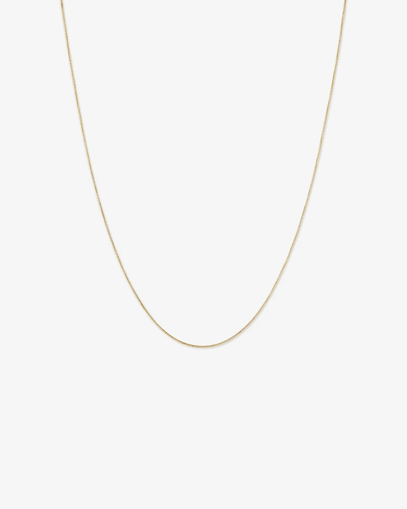 45cm (18") Box Chain in 10kt Rose Gold