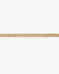 21cm (8.5") 6.8mm Semi-Solid Diamond Cut Curb Bracelet in 10kt Yellow Gold