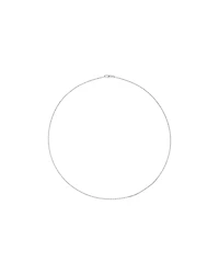 55cm (22") 1-1.5mm Width Fine Curb Chain Necklace in Sterling Silver