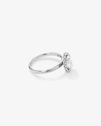 1.46 Carat TW Oval Cut Laboratory-Grown Diamond Halo Engagement Ring in 14kt Rose and White Gold