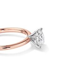 Carat TW Round Brilliant Laboratory-Grown Diamond Solitaire Engagement Ring in 14kt Gold