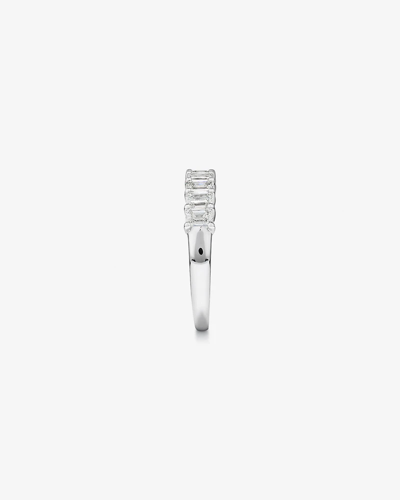 1.17 Carat TW Emerald Cut Laboratory-Grown Diamond Wedding Band in 14kt White Gold