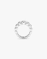 Bubble Ridge Ring in Sterling Silver