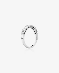 10 Stone Wedding Band with .90 Carat TW Diamonds in 14kt White Gold