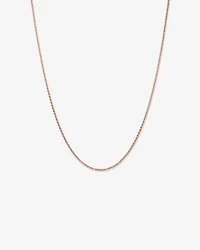 50cm (20") Hollow Belcher Chain in 10kt Rose Gold