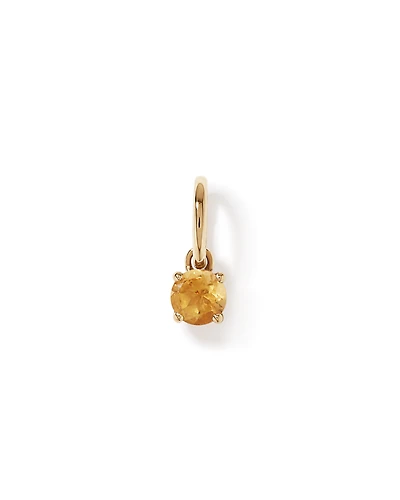 Citrine Birthstone Pendant in 10kt Yellow Gold