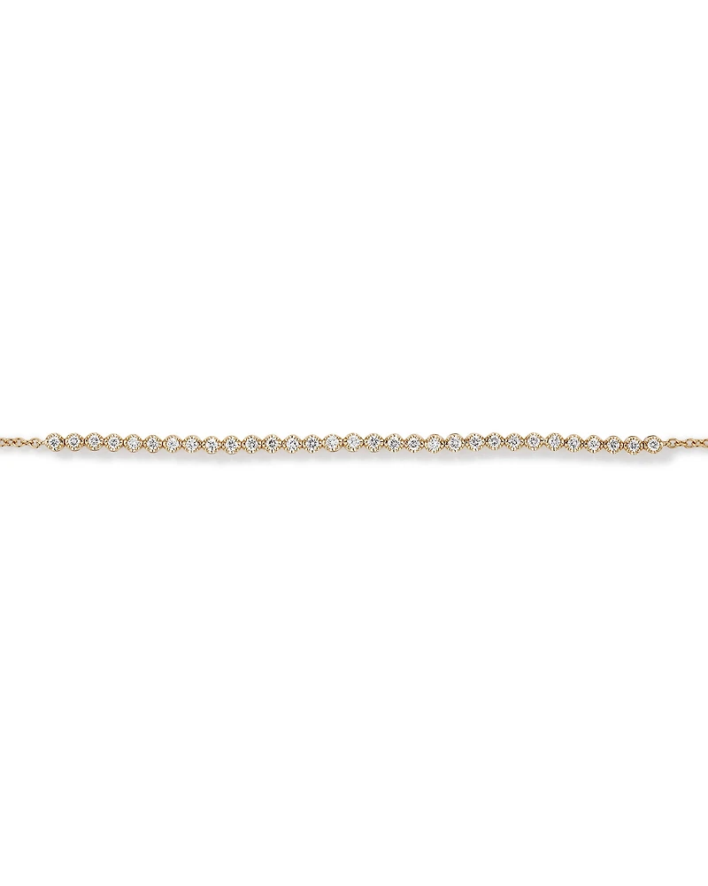 0.50 Carat TW Laboratory-Grown Diamond Tennis Bracelet in 10kt Yellow Gold