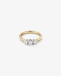 0.50 Carat TW Three Stone Round Brilliant Diamond Engagement Ring in 14kt White Gold
