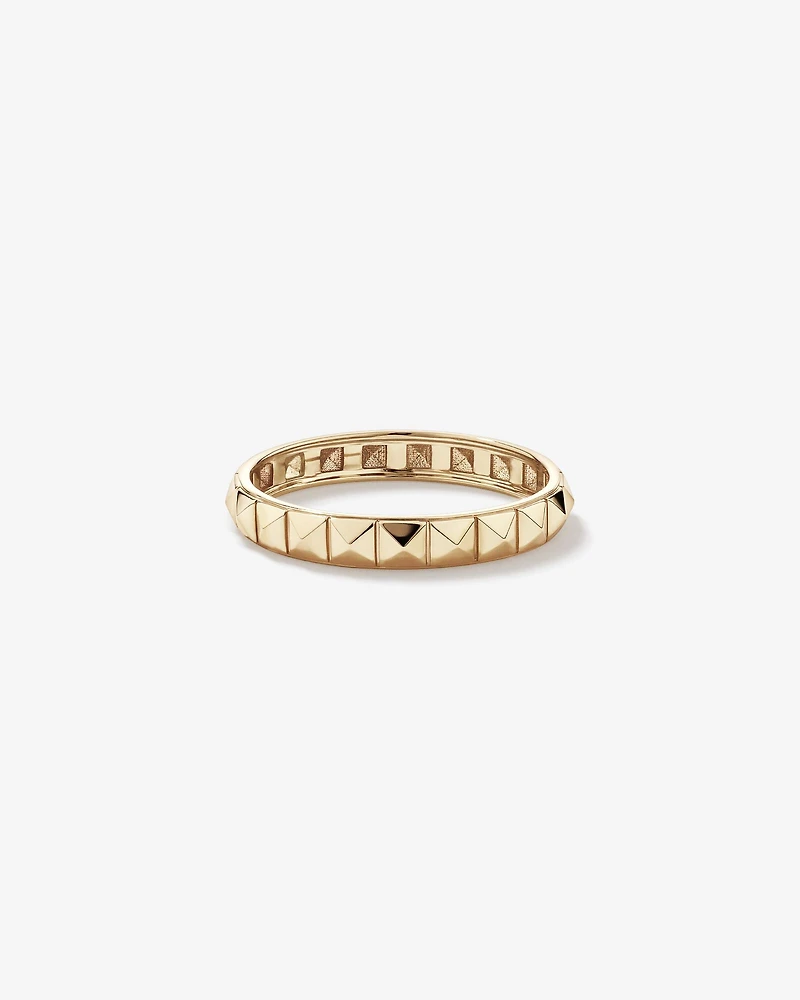Bague Linéaire Signature Connect en Or Jaune 10 kt
