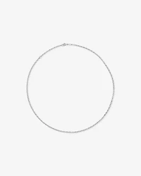 50cm (20") 2.5mm Width Oval Belcher Chain Necklace in Sterling Silver