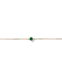 Bracelet with Emerald in 10kt Yellow Gold