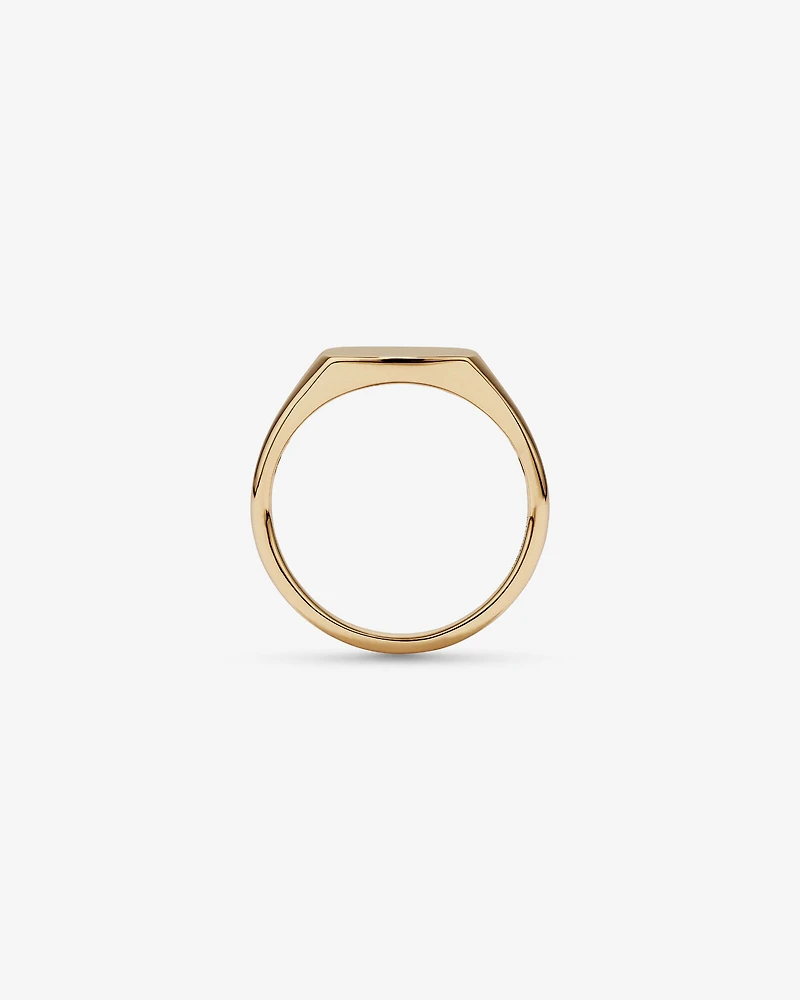 Square Signet Ring in 10kt Yellow Gold