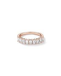 1.17 Carat TW Emerald Cut Laboratory-Grown Diamond Wedding Band in 14kt White Gold
