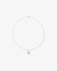 Tree of Life Pendant and Chain with Cubic Zirconia in Sterling Silver