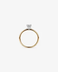 0.50 Carat TW Oval Canadian Diamond Solitaire in 18kt White Gold
