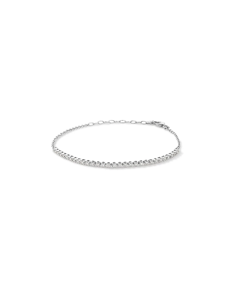 0.50 Carat TW Laboratory-Grown Diamond Tennis Bracelet in 10kt Yellow Gold