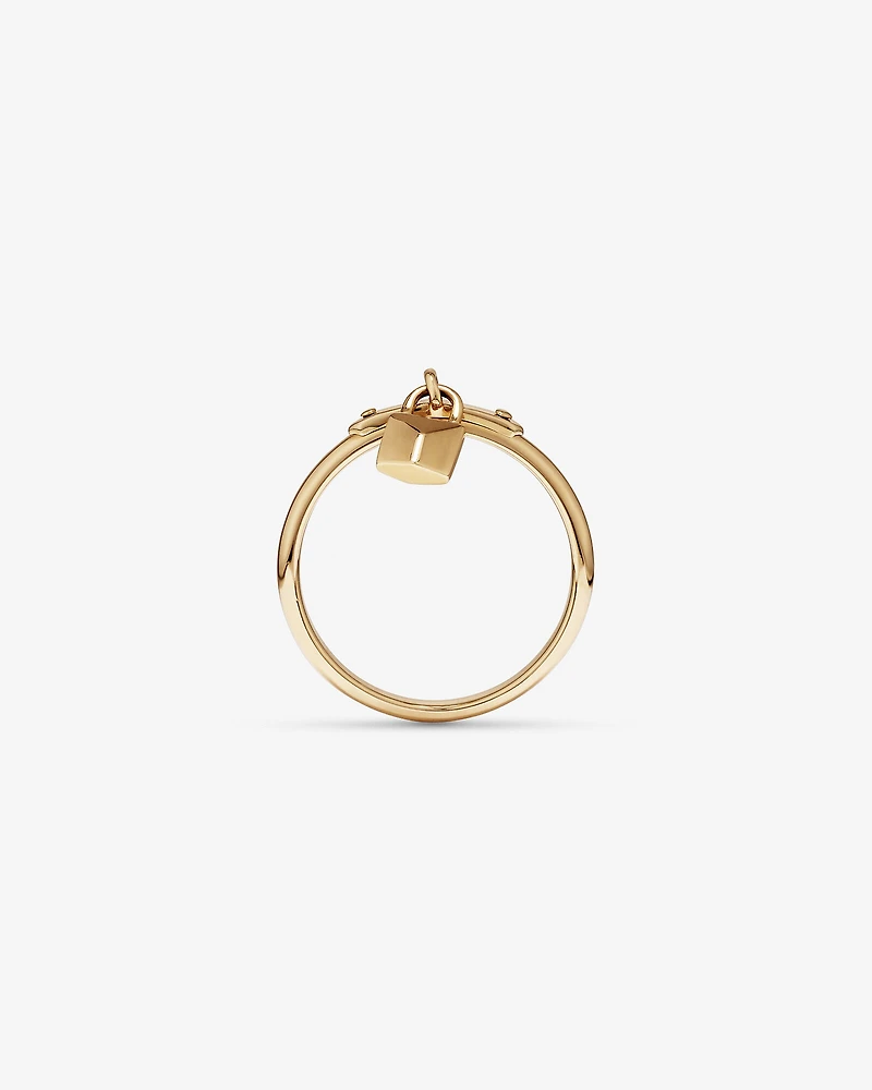 Signature Lock Ring in 10kt Yellow Gold