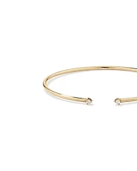 Diamond Torque Bangle in 10kt White Gold