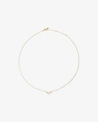 Necklace with Opal & Diamonds in 10kt Yellow Gold