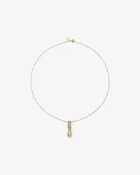 Pendentif à nœuds de diamants TW de 0,07 carat en or jaune 10 carats