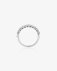 10 Stone Wedding Band with .90 Carat TW Diamonds in 14kt White Gold