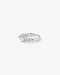 Narrow Croissant Ring in Sterling Silver