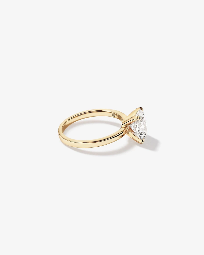 2.00 Carat TW Elongated Cushion Cut Lab-Grown Diamond Solitaire Engagement Ring in 14kt Yellow Gold