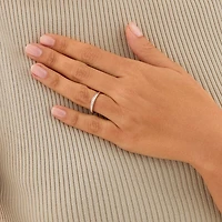 Wedding Band with 0.15 Carat TW of Diamonds in 10kt White Gold