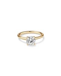 Carat TW Round Brilliant Laboratory-Grown Diamond Solitaire Engagement Ring in 14kt Gold