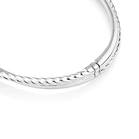 63mm Twist Bangle in Sterling Silver