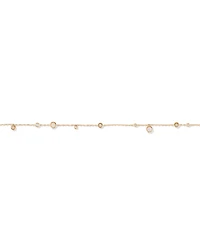 Station Bracelet with Opal & Diamonds in 10kt Yellow Gold